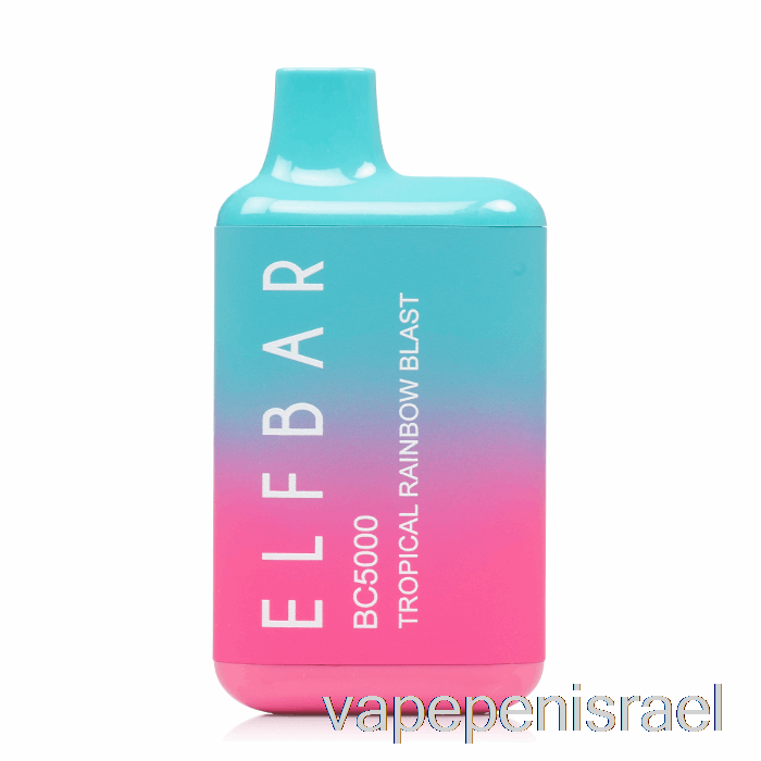 חד פעמי Vape Israel Bc5000 0% אפס ניקוטין חד פעמי פיצוץ קשת טרופית